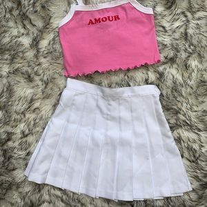 Pleated American Apparel Skirt Small